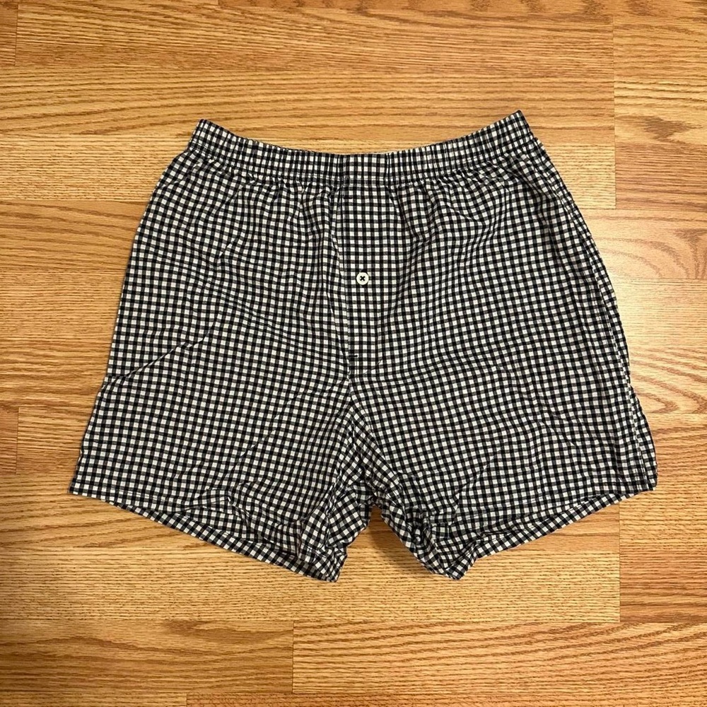 Merona Black and White Checkered Women Shorts